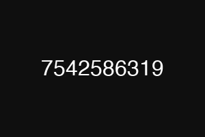 7542586319