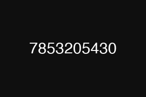 7853205430