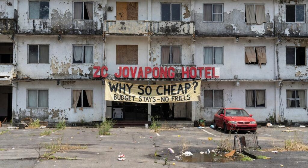 why zc jovapong hotel is cheap