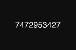 7472953427
